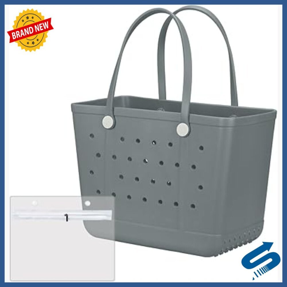 Extra Large EVA Rubber Beach Tote Bag Waterproof Durable Travel Tote